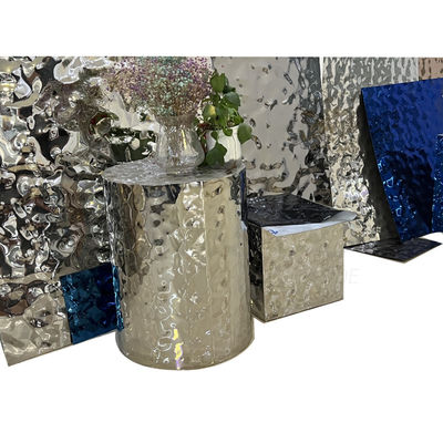 ofício decorativo do metal da fabricação da superfície da ondinha da água do espelho 8k