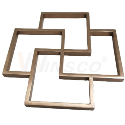 SUS 201 304 316 Esculturas de parede de metal Fabricação de aço inoxidável
