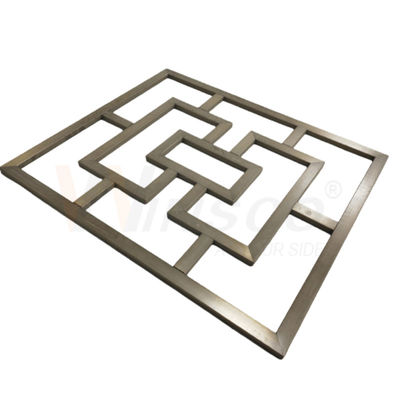 A decoração natural feita sob encomenda da casa do corte de máquina do CNC do laser Handcrafted a fabricação de metal de Inox