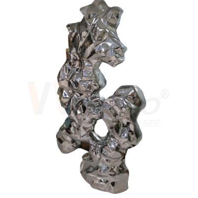 metal de aço inoxidável da escultura da decoração do escritório de Finshed da ondinha da água da fabricação de metal 8k