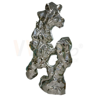 metal de aço inoxidável da escultura da decoração do escritório de Finshed da ondinha da água da fabricação de metal 8k