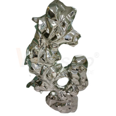 metal de aço inoxidável da escultura da decoração do escritório de Finshed da ondinha da água da fabricação de metal 8k
