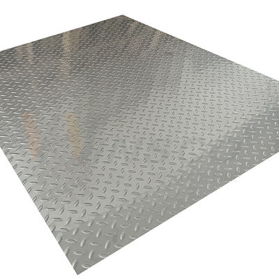 a grão de superfície de aço inoxidável gravada 20mm-1250mm do arroz da folha 2b dá forma à anti placa do deslizamento