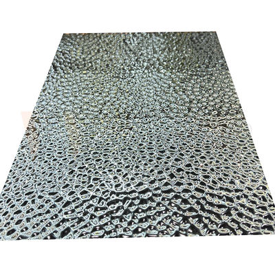 O projeto decorativo do favo de mel do titânio do preto do espelho 8K modela de aço inoxidável gravado terminado
