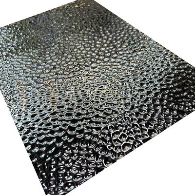 O projeto decorativo do favo de mel do titânio do preto do espelho 8K modela de aço inoxidável gravado terminado