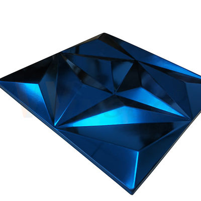 Folha de aço inoxidável gravada grande rombo Sapphire Blue Color Grade 201 304 316