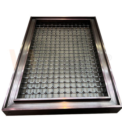 Fio decorativo de aço inoxidável Mesh Panels 201 da cor do café categoria 304 316