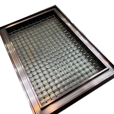 Fio decorativo de aço inoxidável Mesh Panels 201 da cor do café categoria 304 316