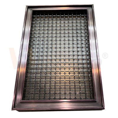 Fio decorativo de aço inoxidável Mesh Panels 201 da cor do café categoria 304 316