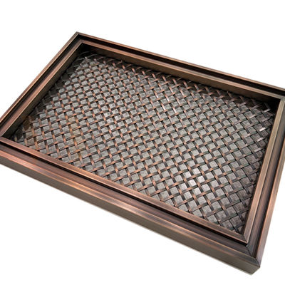 Tela tecida de aço inoxidável decorativa de bronze vermelha 201 categoria 304 316