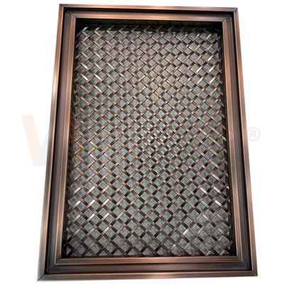 Tela tecida de aço inoxidável decorativa de bronze vermelha 201 categoria 304 316