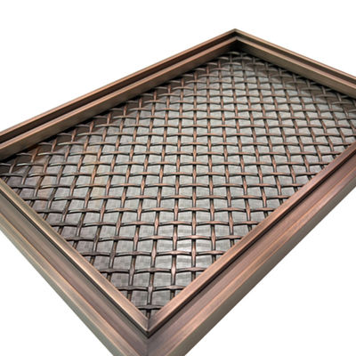 A grade PVD da forma do rombo colore Mesh For Home Decoration de aço inoxidável decorativo