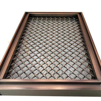 A grade PVD da forma do rombo colore Mesh For Home Decoration de aço inoxidável decorativo