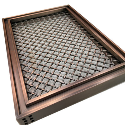 A grade PVD da forma do rombo colore Mesh For Home Decoration de aço inoxidável decorativo