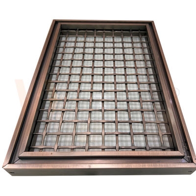 O quadrado da cor de PVD dá forma ao fio de aço inoxidável Mesh Panels For Space Divider de 316 grades