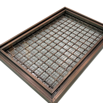 O quadrado da cor de PVD dá forma ao fio de aço inoxidável Mesh Panels For Space Divider de 316 grades