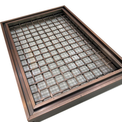 O quadrado da cor de PVD dá forma ao fio de aço inoxidável Mesh Panels For Space Divider de 316 grades