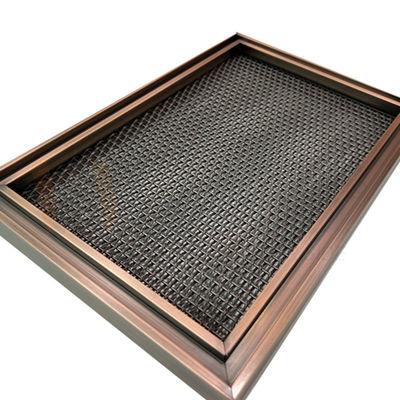 A planície moderna do projeto do metal tece o revestimento de aço inoxidável da rede de arame 0.5mm-8mm PVD