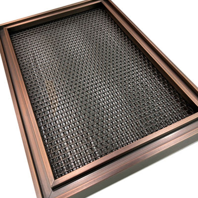 A planície moderna do projeto do metal tece o revestimento de aço inoxidável da rede de arame 0.5mm-8mm PVD