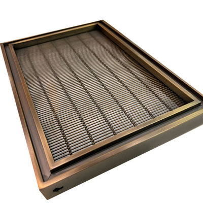 Tamanho feito sob encomenda 201 304 316 fio de aço inoxidável decorativo material Mesh Screen With Pvd Color