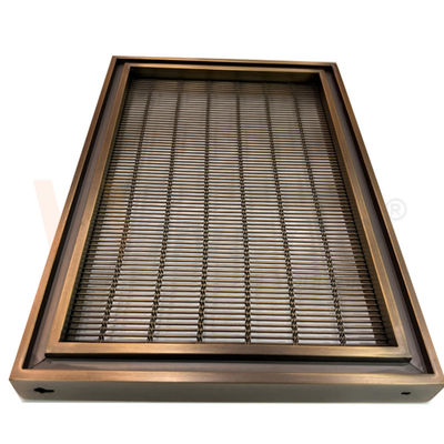 Tamanho feito sob encomenda 201 304 316 fio de aço inoxidável decorativo material Mesh Screen With Pvd Color