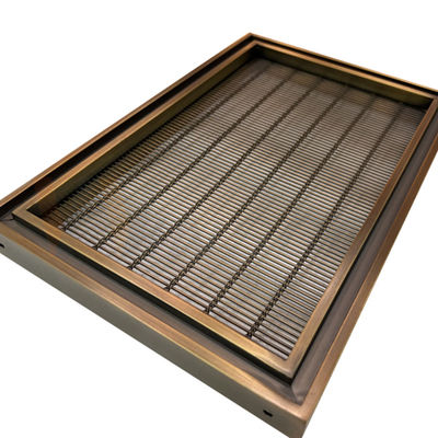 Tamanho feito sob encomenda 201 304 316 fio de aço inoxidável decorativo material Mesh Screen With Pvd Color