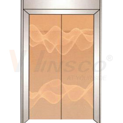 a folha de aço inoxidável do ouro do espelho de 1219mmx2438mm gravou Rose Gold terminada