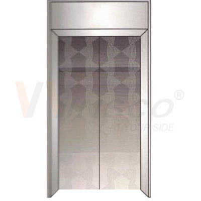 a folha de aço inoxidável Grey Color Mirror Finished Metal do elevador de 2mm gravou o teste padrão