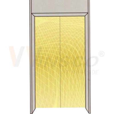O revestimento do ouro do titânio da linha fina PVD gravou a folha de aço inoxidável para os painéis da porta do elevador