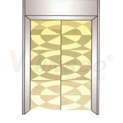 A folha de aço inoxidável gravada espelho do elevador laminou o ouro do titânio