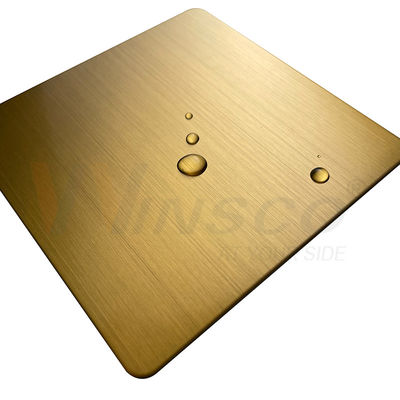 1219mmx2438mm JIS 201 304 folha de aço inoxidável da linha fina do ouro de 316 titânios