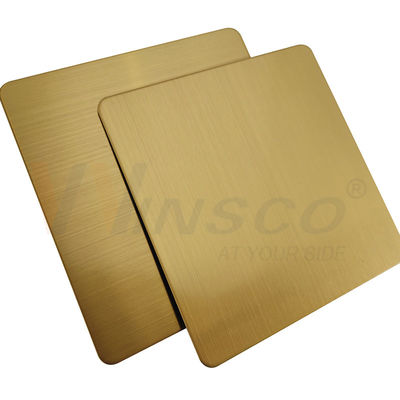 Do revestimento de bronze da linha fina de Za cor de aço inoxidável AFP SS 201 do ouro folha 304 316