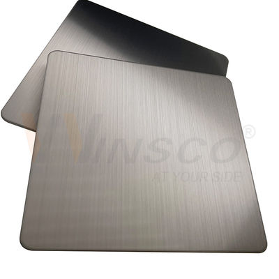 Folha de aço inoxidável SS decorativos super 201 de 316 linhas finas 304 com Grey Color