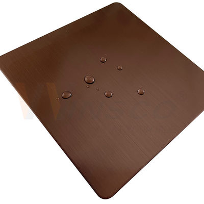 201 304 316 os GB da cor de aço inoxidável de Brown PVD da folha da linha fina aceitam personalizado