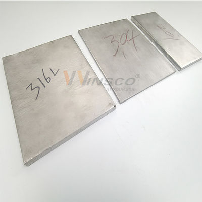 placa de aço inoxidável laminada a alta temperatura grossa SS 304 de 10mm para a indústria da construção civil