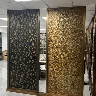 Laser que corta a separação de aço inoxidável da tela para a decoração da porta