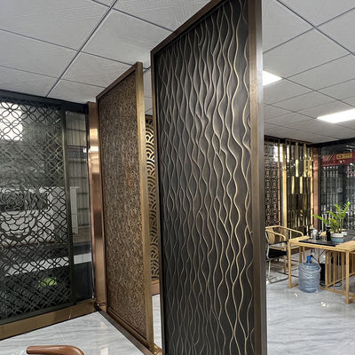 Laser que corta a separação de aço inoxidável da tela para a decoração da porta