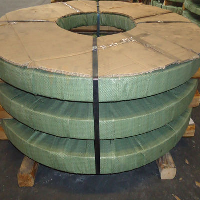 590mm laminou a tira de aço inoxidável 0.15mm - 3mm da mola da borda da régua da tira