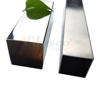 Tubo Quadrado Inox de Aço Inoxidável 20mmx20mm