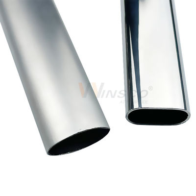 Aisi 201 tamanho oval de aço inoxidável da tubulação da elipse do corrimão da escada de Inox do tubo 304 316 personalizou decorativo