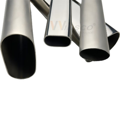 Aisi 201 tamanho oval de aço inoxidável da tubulação da elipse do corrimão da escada de Inox do tubo 304 316 personalizou decorativo