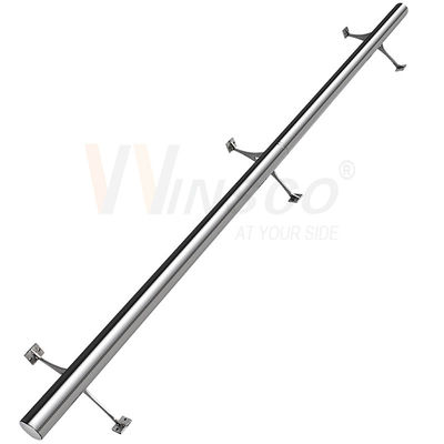 a tubulação 63.5mm de aço inoxidável do círculo de 42.4mm 48.3mm Inox lustrou o tubo 201 de Matt Colored Surface Foot Rail 304 316