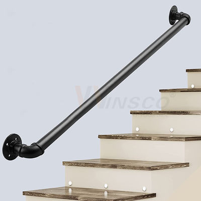 Escadaria moderna Kit Ss 201 tubulação de aço inoxidável do corrimão 304 316 em volta do diâmetro de 33.7mm 38mm 40mm 42mm 44mm 50.8mm
