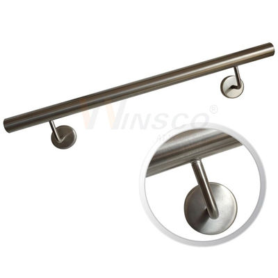 Escadaria moderna Kit Ss 201 tubulação de aço inoxidável do corrimão 304 316 em volta do diâmetro de 33.7mm 38mm 40mm 42mm 44mm 50.8mm