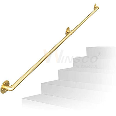 Escadaria moderna Kit Ss 201 tubulação de aço inoxidável do corrimão 304 316 em volta do diâmetro de 33.7mm 38mm 40mm 42mm 44mm 50.8mm