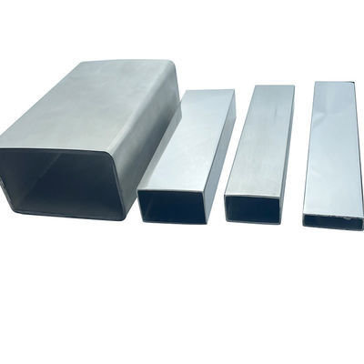 600 Grit Polido 304 aço inoxidável tubo retangular 6m comprimento