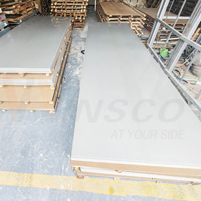 Placa de aço inoxidável laminada a frio de 4ft x 8ft 201 Grau 1220mm x 2440mm x 0,5mm Chapa 2B de aço inoxidável