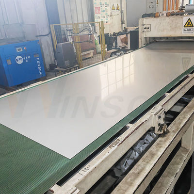 1500mmx3000mm SS 316 316L aço inoxidável laminado a frio 2b folha de moinho de acabamento 0.4mm espessura