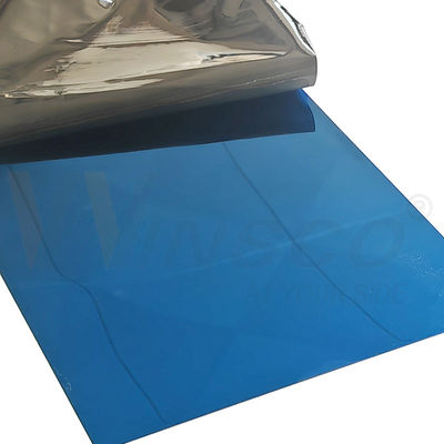 Sapphire Blue Color Inox Sheet Mirror Finished Plate de aço inoxidável 304 304L Grau