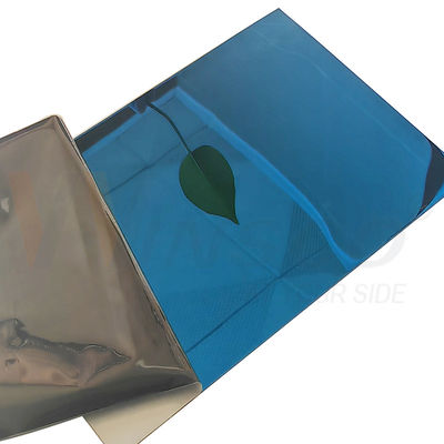 SS 201 Chapa de aço inoxidável laminada a frio 1,2 mm 1,5 mm Safira azul Espelho acabado